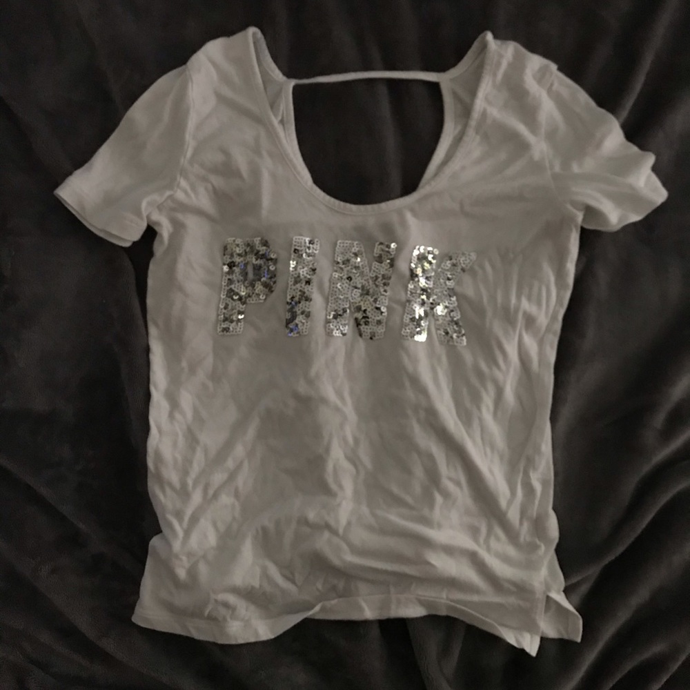 White pink shirt